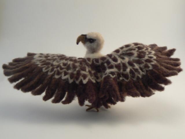 Needle Felted Griffon Vulture, Made To Order - image 1