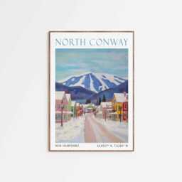 North Conway New Hampshire Wall Art - Travel Print Poster - thumbnail 2