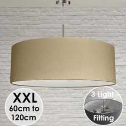 Extra Large Drum Lampshade - Xl Ceiling & Pendant Light Shade - Oversized - thumbnail 4