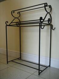 Wrought Iron Welly/Shoe Rack, Metal, Hallway, Shoe Storage, Boots, Trainers, Welly Stand, Porch Organiser. Metal Rack - thumbnail 2