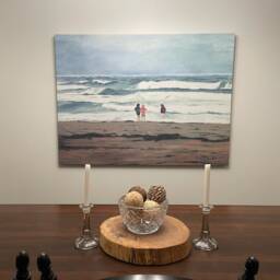 Pei Seascape Art Print Girls On The Beach, Canadian - 5x7 - thumbnail 3
