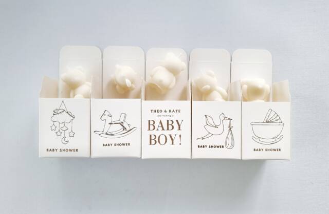Baby Shower Mini Teddy Bear Candles Party Favour Gifts Mummy To Be Gift Soy Christening Party We Offer Custom Design - image 1