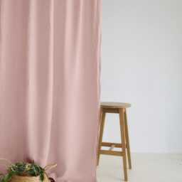 Linen Curtain Panel Set Semi-Sheer Rod Pocket Curtains - thumbnail 2