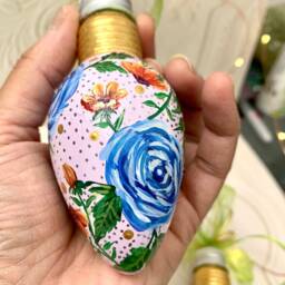 Set Of 2 Hand Painted Collectible Christmas Ornaments With Individual Handmade Hangers - thumbnail 2