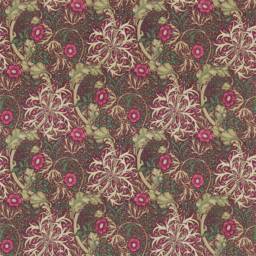 Morris & Co Seaweed Door Curtain Aubergine