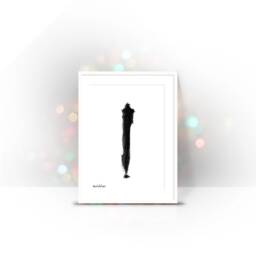 Framed Print, Black & White Nordic Wall Art, Abstract Art Kitchen Bedroom Decor, Gift For Him - thumbnail 3
