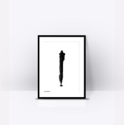 Framed Print, Black & White Nordic Wall Art, Abstract Art Kitchen Bedroom Decor, Gift For Him - thumbnail 1