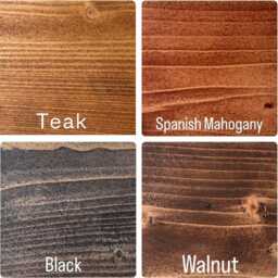Rustic Breakfast Bar - Various Depths Black Steel Box Legs Kiln Dried Wood Home Drinks Dining Table - thumbnail 3