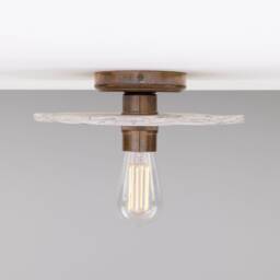 Bog Oak Marbled Ceramic Disc Ceiling Light - thumbnail 2
