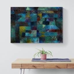 Paul Klee Terraced Garden Art - 1920S Canvas Print - thumbnail 2