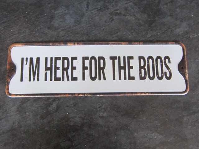 Halloween Decoration Ghost Boo Boo's Sign Wall - image 1