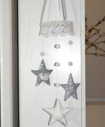 Mobile Doily Lace Star Tassels