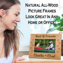 Adopted Adored Dog Frame Personalized Photo Engraved Wooden Picture Display Custom Puppy Adoption Celebration Pet Parent Present - thumbnail 3