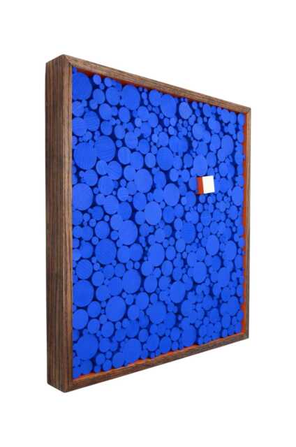 "Blue Wood Art - ""A Blockwork Orange" - image 1