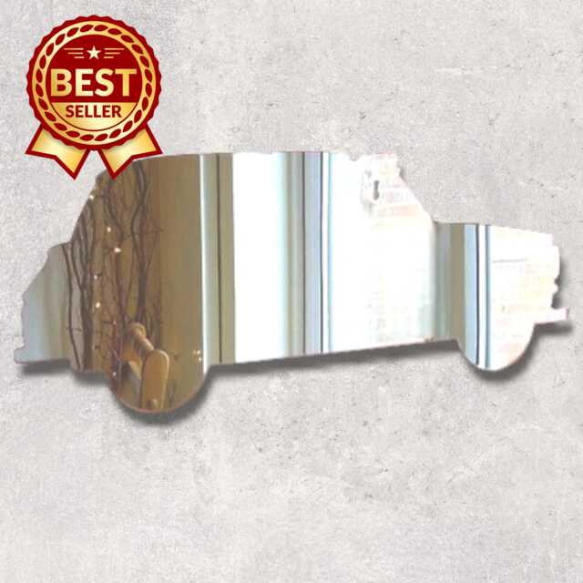 Taxi Cab Acrylic Mirror Wall Art - Many Size & Colour Options - Bespoke Items Made - image 1