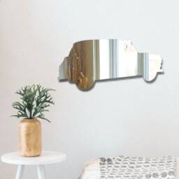 Taxi Cab Acrylic Mirror Wall Art - Many Size & Colour Options - Bespoke Items Made - thumbnail 2