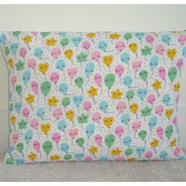 Party Balloons Birthday Pillow Cover Oblong Cushion Case Sham Pink Yellow Green Blue Gender Reveal Baby Shower 12x16 12x20 16x24 20x26
