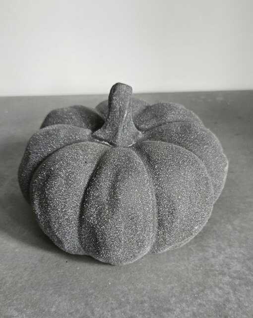 Grey Pumpkin Ornament Autumn Home Decor Living Room Decorative Accessories Autumnal Winter Halloween Hyggeat15 - image 1