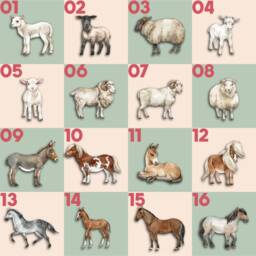 Watercolour Style Wooden Goat Hanging Kid Decoration - Handcrafted Christmas For Stylish Home D??cor, Unique Gift Idea - thumbnail 3