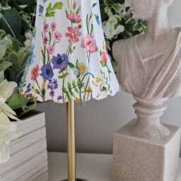 Cordless Touch Lamp. Beautiful Decoupaged Floral Meadow Usb Rechargeable Table Lamp.hand Decorated - thumbnail 2