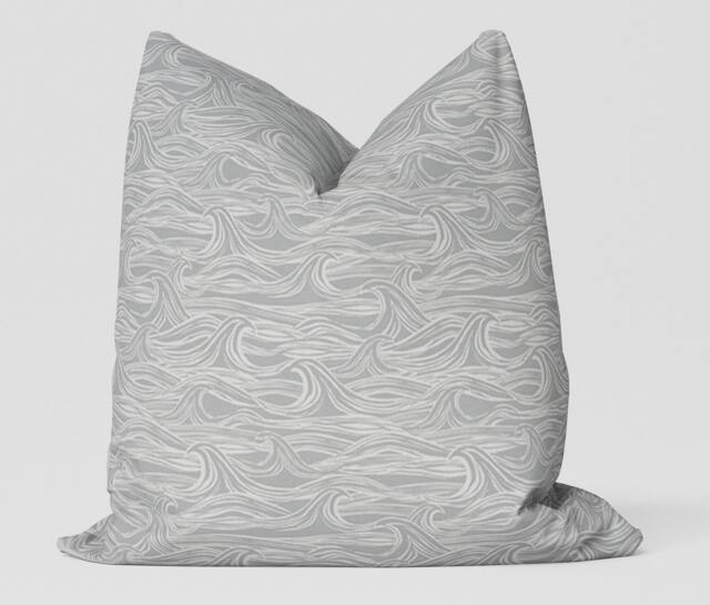 Surf Pillow/ Grey