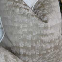 Luxury Piped Pillow Cover , Neoma Wheat Taupe Gold Cushion Hamlet Ivory Piping, Throw Case - All Sizes - thumbnail 2