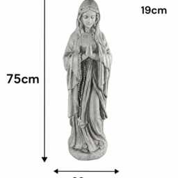 Standing Jesus Christ Or Virgin Mary Detailed Garden Statue Religious Ornament - thumbnail 3