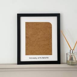 "University Picture Frame, Custom Aperture Size, Personalised Mount Framed Graduation Gift For Photo 9x7"" Or 8x6" - thumbnail 2