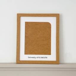 "University Picture Frame, Custom Aperture Size, Personalised Mount Framed Graduation Gift For Photo 9x7"" Or 8x6" - thumbnail 3