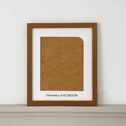 "University Picture Frame, Custom Aperture Size, Personalised Mount Framed Graduation Gift For Photo 9x7"" Or 8x6" - thumbnail 1