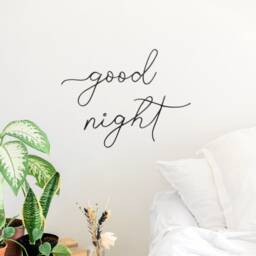 Wire Good Night Sign Wire Words Bedroom Wall Decor Over The Bed, Nursery Metal Art Home - thumbnail 3