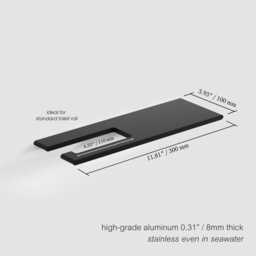 Sleek Aluminum Toilet Paper Holder With Shelf Hidden Mounting - thumbnail 3