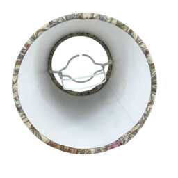 William Morris Candle Clip Lampshade With Honeysuckle Rose Pink Fabric, Chandelier Lampshades, On - thumbnail 2