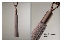 Extra Large 60cm Curtain Tassel Tieback - Luxury Silktouch Rope Holdback Statement Long Drapery Tie Back - thumbnail 3