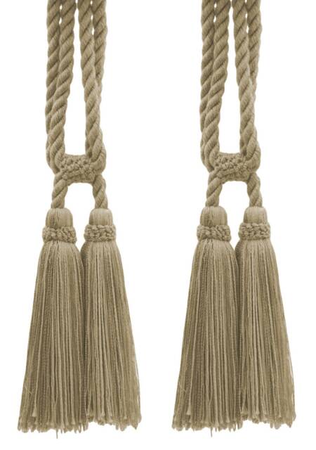 "D??copro Double Tassel Curtain & Drapery Tieback, Length 5 1/2"" - 14cm, Spread 27" - image 1