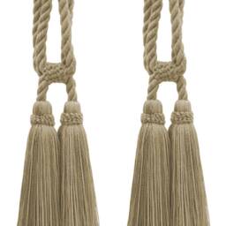 "D??copro Double Tassel Curtain & Drapery Tieback, Length 5 1/2"" - 14cm, Spread 27" - thumbnail 2