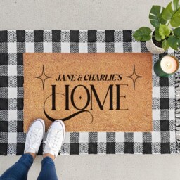 Custom Welcome Mat For Home Surname - Wedding Gift Idea Name Sign Funny Personalised Doormat - thumbnail 4