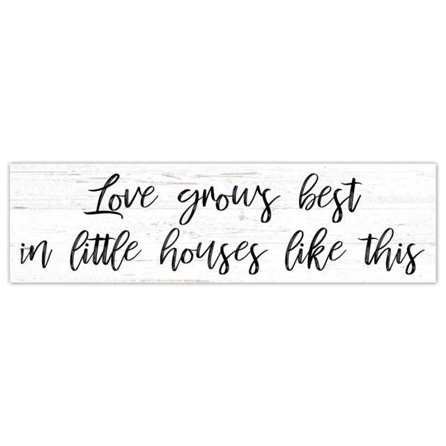 Handmade Love Grows Sign, Cozy Home Wall Art - image 1