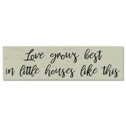 Handmade Love Grows Sign, Cozy Home Wall Art - thumbnail 3