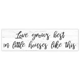 Handmade Love Grows Sign, Cozy Home Wall Art - thumbnail 1