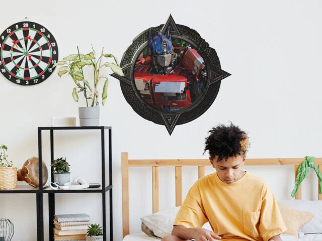 Optimus Prime Rise Of The Beasts Wall Sticker, Transformers Movie Decal - image 1