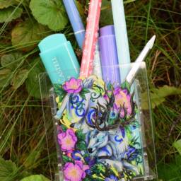 Druid Stag Pencil Stationary Holder Organizer 10cm X 7cm - thumbnail 2