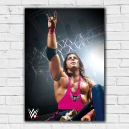 Wwe Print - Bret Hart in Ring Poster Wrestling Wall Art - thumbnail 2