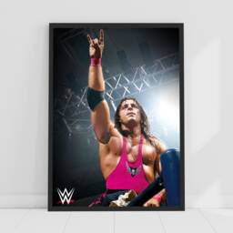 Wwe Print - Bret Hart in Ring Poster Wrestling Wall Art - thumbnail 1