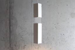 Sculptural Plaster Pendant Light Handmade Modern Lighting - thumbnail 1