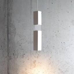 Sculptural Plaster Pendant Light Handmade Modern Lighting - thumbnail 2