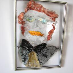 Metal Wall Art Edith Piaf Ooak - thumbnail 2