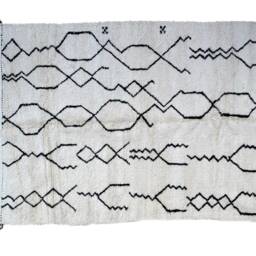 Custom Beni Ouarain Rug Handmade Moroccan Wool Carpet - thumbnail 2