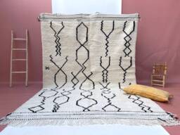 Custom Beni Ouarain Rug Handmade Moroccan Wool Carpet - thumbnail 1