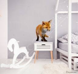 Fox Wall Decal Realistic Animal Art For Kids Room - thumbnail 1